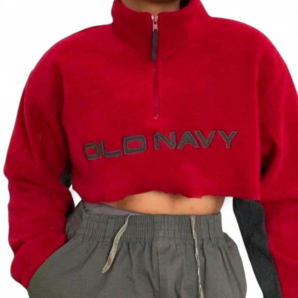 Old Navy Vintage crop fleece sweater